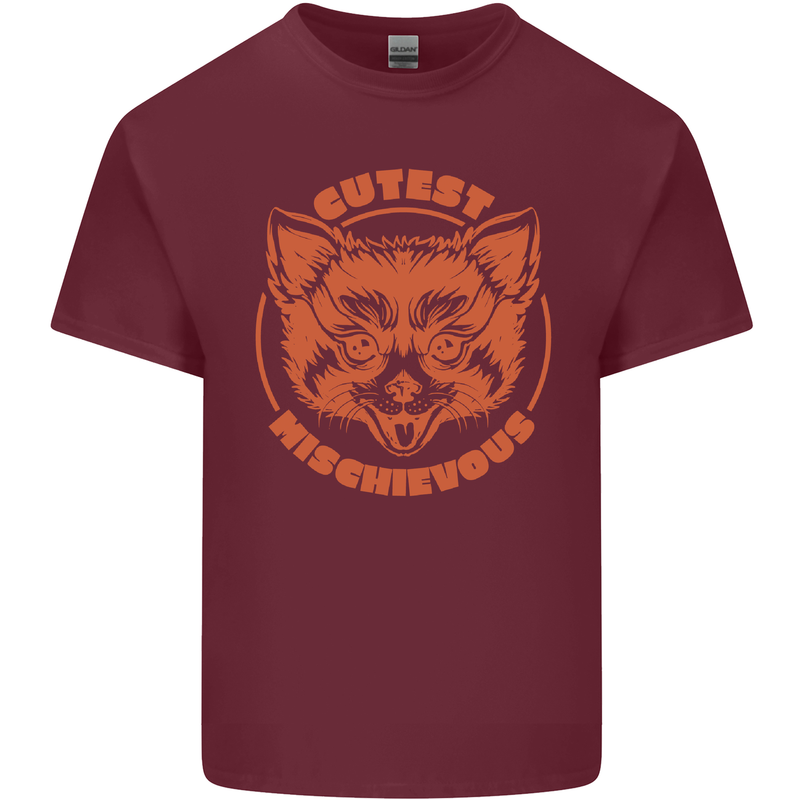 Red Panda Cutest Mischievous Mens Cotton T-Shirt Tee Top Maroon