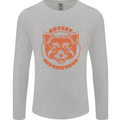 Red Panda Cutest Mischievous Mens Long Sleeve T-Shirt Sports Grey