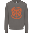 Red Panda Cutest Mischievous Mens Sweatshirt Jumper Charcoal