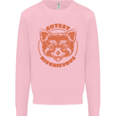 Red Panda Cutest Mischievous Mens Sweatshirt Jumper Light Pink