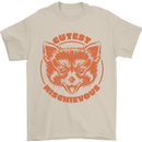 Red Panda Cutest Mischievous Mens T-Shirt 100% Cotton Sand