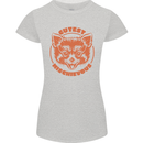 Red Panda Cutest Mischievous Womens Petite Cut T-Shirt Sports Grey