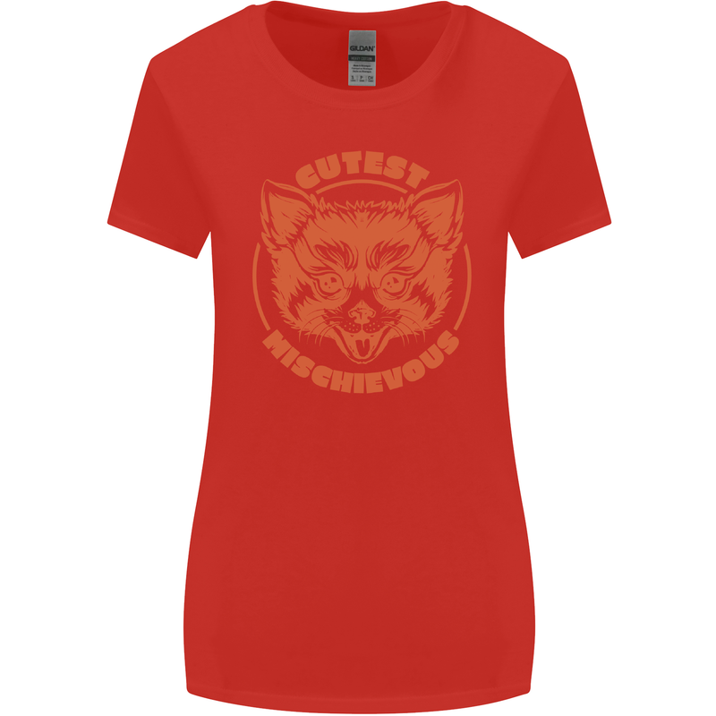 Red Panda Cutest Mischievous Womens Wider Cut T-Shirt Red