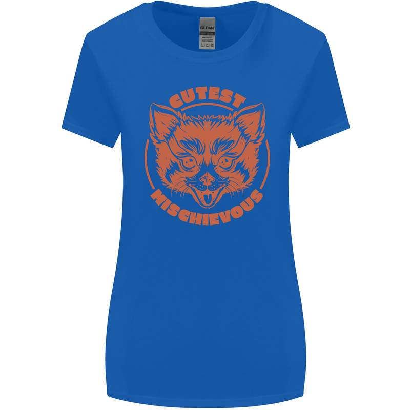 Red Panda Cutest Mischievous Womens Wider Cut T-Shirt Royal Blue