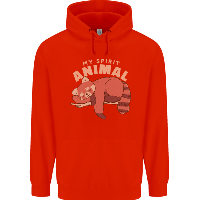 Red Panda My Spirit Animal Childrens Kids Hoodie Bright Red