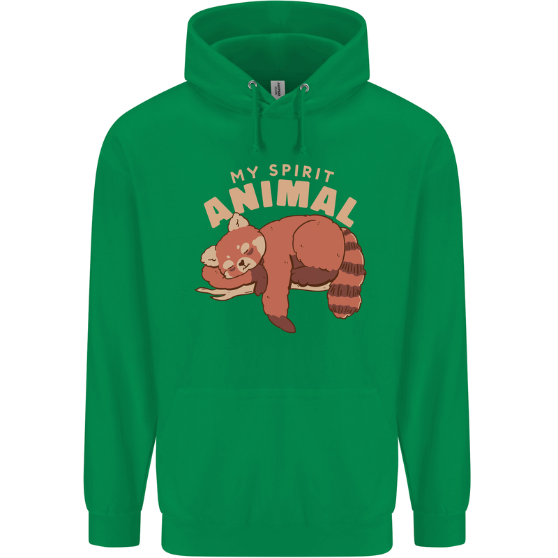 Red Panda My Spirit Animal Childrens Kids Hoodie Irish Green