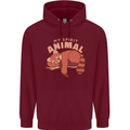 Red Panda My Spirit Animal Childrens Kids Hoodie Maroon