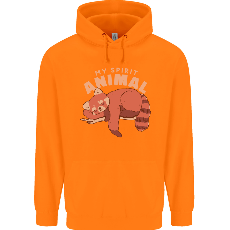 Red Panda My Spirit Animal Childrens Kids Hoodie Orange