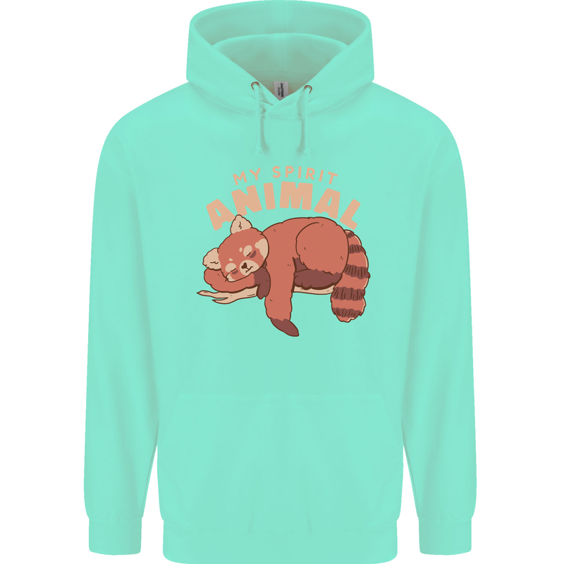 Red Panda My Spirit Animal Childrens Kids Hoodie Peppermint