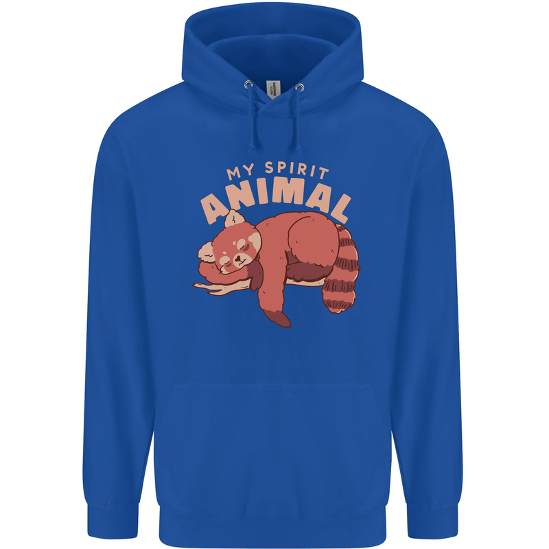 Red Panda My Spirit Animal Childrens Kids Hoodie Royal Blue