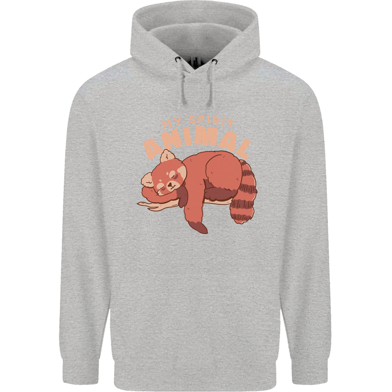 Red Panda My Spirit Animal Childrens Kids Hoodie Sports Grey