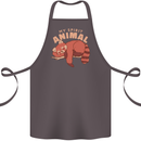 Red Panda My Spirit Animal Cotton Apron 100% Organic Dark Grey