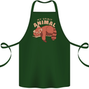 Red Panda My Spirit Animal Cotton Apron 100% Organic Forest Green