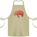 Red Panda My Spirit Animal Cotton Apron 100% Organic Khaki