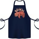 Red Panda My Spirit Animal Cotton Apron 100% Organic Navy Blue