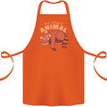 Red Panda My Spirit Animal Cotton Apron 100% Organic Orange