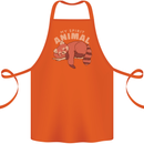 Red Panda My Spirit Animal Cotton Apron 100% Organic Orange