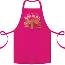 Red Panda My Spirit Animal Cotton Apron 100% Organic Pink