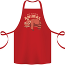 Red Panda My Spirit Animal Cotton Apron 100% Organic Red