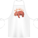 Red Panda My Spirit Animal Cotton Apron 100% Organic White