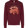 Red Panda My Spirit Animal Kids Sweatshirt Jumper Maroon