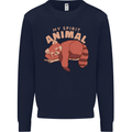 Red Panda My Spirit Animal Kids Sweatshirt Jumper Navy Blue