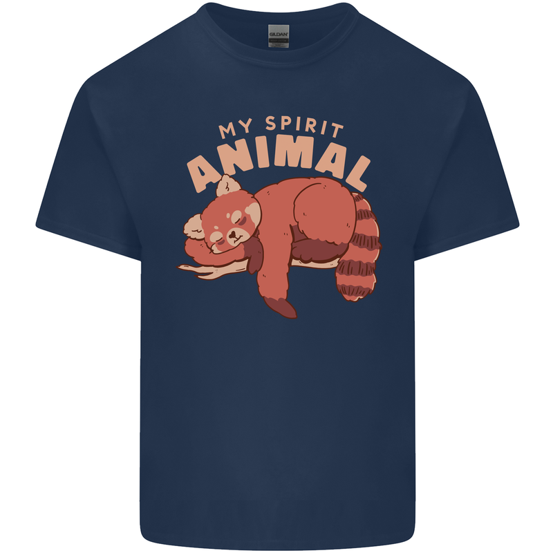 Red Panda My Spirit Animal Kids T-Shirt Childrens Navy Blue
