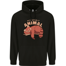 Red Panda My Spirit Animal Mens 80% Cotton Hoodie Black