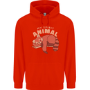 Red Panda My Spirit Animal Mens 80% Cotton Hoodie Bright Red