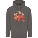Red Panda My Spirit Animal Mens 80% Cotton Hoodie Charcoal