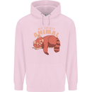 Red Panda My Spirit Animal Mens 80% Cotton Hoodie Light Pink