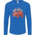 Red Panda My Spirit Animal Mens Long Sleeve T-Shirt Royal Blue