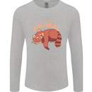 Red Panda My Spirit Animal Mens Long Sleeve T-Shirt Sports Grey