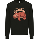 Red Panda My Spirit Animal Mens Sweatshirt Jumper Black