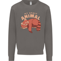 Red Panda My Spirit Animal Mens Sweatshirt Jumper Charcoal