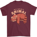 Red Panda My Spirit Animal Mens T-Shirt 100% Cotton Maroon