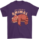 Red Panda My Spirit Animal Mens T-Shirt 100% Cotton Purple