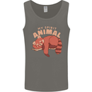 Red Panda My Spirit Animal Mens Vest Tank Top Charcoal
