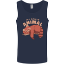 Red Panda My Spirit Animal Mens Vest Tank Top Navy Blue