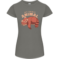 Red Panda My Spirit Animal Womens Petite Cut T-Shirt Charcoal