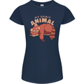 Red Panda My Spirit Animal Womens Petite Cut T-Shirt Navy Blue