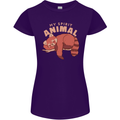 Red Panda My Spirit Animal Womens Petite Cut T-Shirt Purple