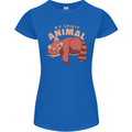 Red Panda My Spirit Animal Womens Petite Cut T-Shirt Royal Blue