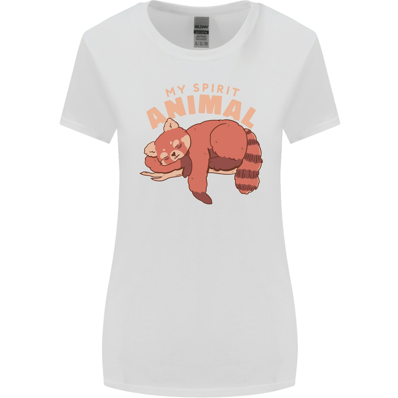 Red Panda My Spirit Animal Womens Wider Cut T-Shirt White