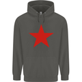 Red Star Army As Worn by Childrens Kids Hoodie Storm Grey