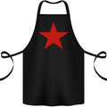 Red Star Army As Worn by Cotton Apron 100% Organic Black
