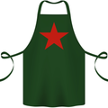 Red Star Army As Worn by Cotton Apron 100% Organic Forest Green