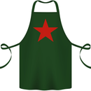 Red Star Army As Worn by Cotton Apron 100% Organic Forest Green