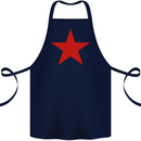 Red Star Army As Worn by Cotton Apron 100% Organic Navy Blue