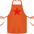 Red Star Army As Worn by Cotton Apron 100% Organic Orange